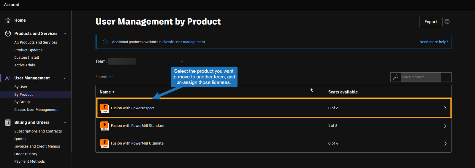 How To Move Licensing Between Licensing Teams